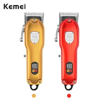 Kemei 10W Powerful Professional Hair Clippers Men All Metal Cordless Trimmer Electric Hair Cutting Kit for DIY Home Barber Salon 1