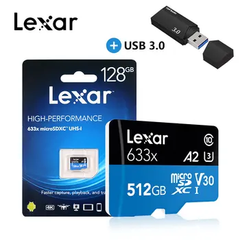 

Lexar High speed/quality micro sd card 633x UHS-I Memory card 512GB popular micro sd card for smartphone/camera