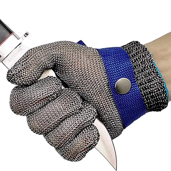 

Safety Cut Proof Stab Resistant Work Gloves Stainless Steel Wire Safety Gloves Cut Metal Mesh Butcher Anti-cutting Work Gloves
