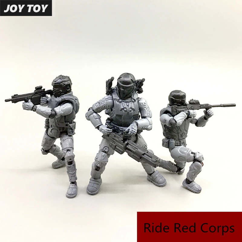 1/27 набор солдатиков JOYTOY "стальной корпус" [12 шт./лот], неокрашенный цвет - Цвет: Ride - 3 soldier