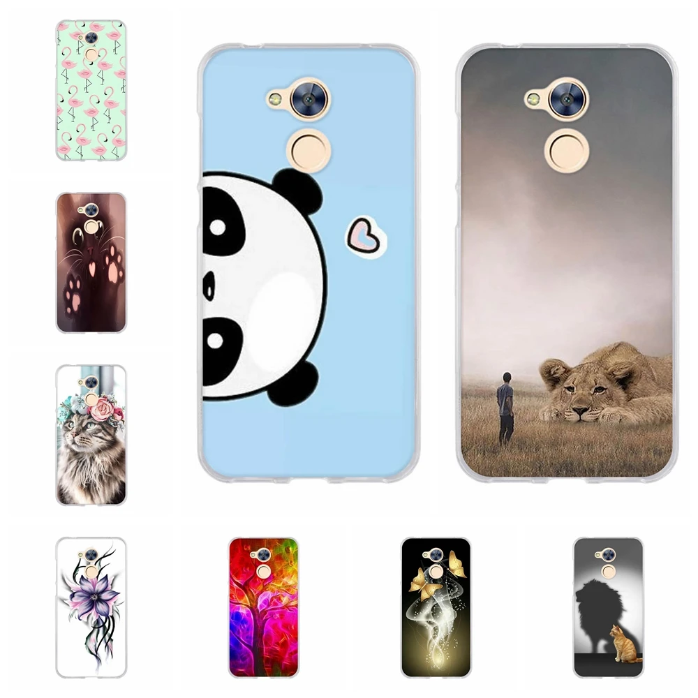 For Huawei Honor 6A Case Silicone Housing Bumper 9 10 Lite 8X Cartoon View Cover Funda | Мобильные телефоны и аксессуары