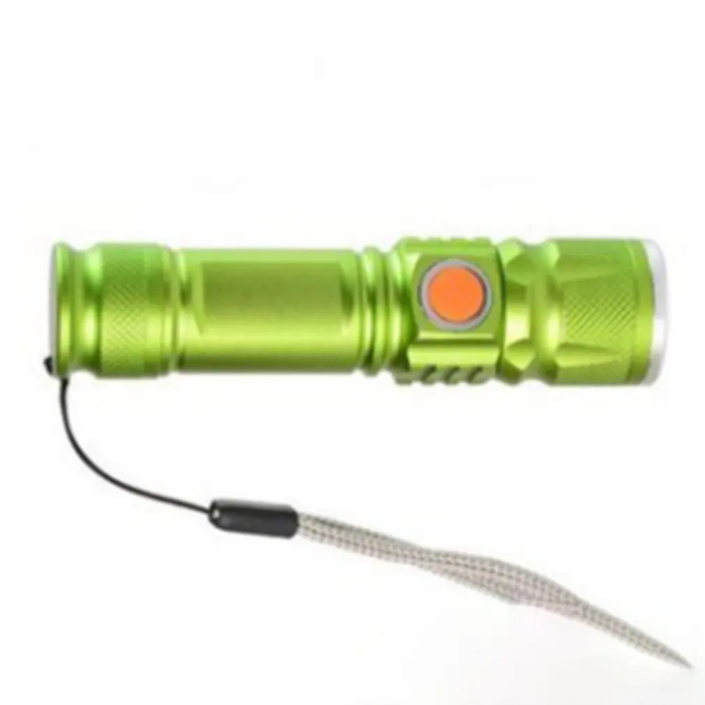 515t6 GREEEN Мощный фонарик, зарядка через usb, мини фонарик, велосипедные фары, освещение, фонарик, зарядка через usb порт - Испускаемый цвет: 515t6 GREEEN