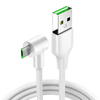 

90 Degree mirco USB Type C Charging Cable 3A Date Line Fast Charge Cord 1M 2M,for mobile phone games