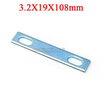 

NEW 40PCS/LOT Metal Straight Flat Corner Braces Furniture Connecting Fittings Frame Board Support Brackets Hardware 3.2X19X108mm