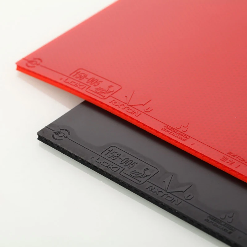 Red/Black Semi Sticky Table Tennis Rubber Hard Sponge Ping Pong Rubber Fast Attack Red Pingpong Rubber New