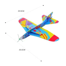 360 ° циклотрон самолет волшебный Летающий назад пенопластовый бумажный самолет креативная модель самолет детский пластик есть