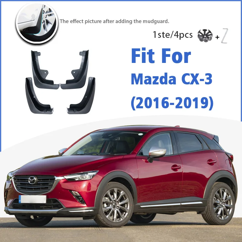 

Mudguard For Mazda CX-3 2016-2019 CX3 CX 3 Front Rear 4pcs Mudflaps Mudguards Car Accessories Splash Guard Fender 2017 2018