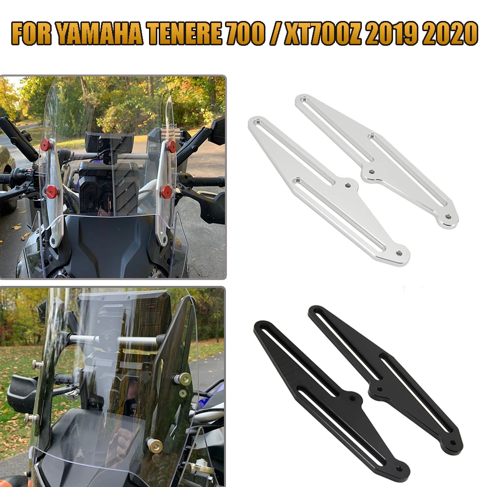 

New Windscreen Adjusters Motorcycle Support Holder kits Windshield Bracket For Yamaha Tenere 700 Rally TX690Z XTZ700 Tenere T7