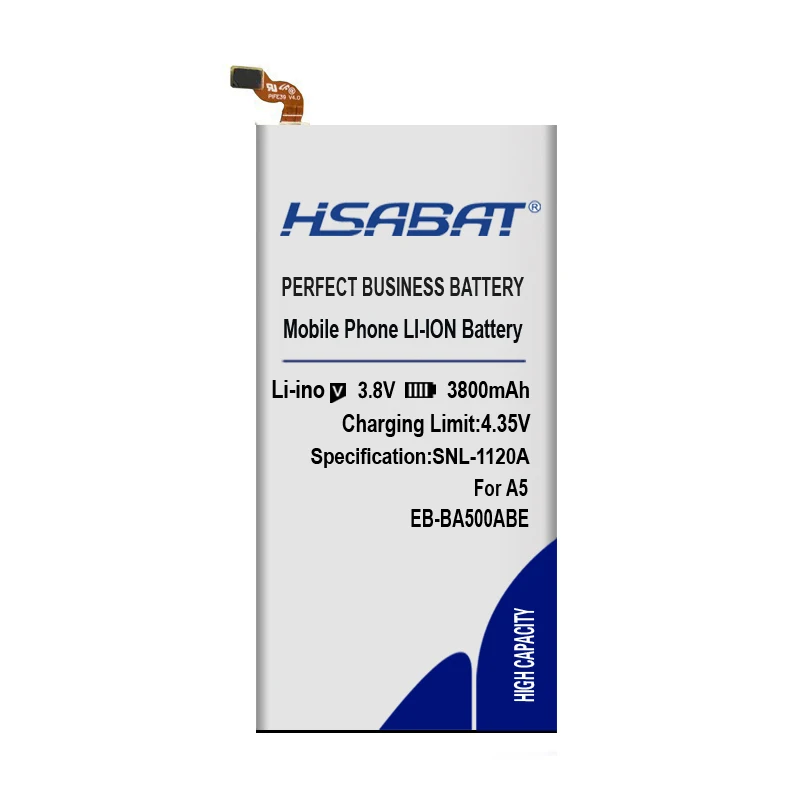 HSABAT EB-BA500ABE 3800 мА/ч, Батарея для samsung Galaxy A5 SM-A500 A5000 A5009 A500F A500H SM-A500F A500K SM-A500FU