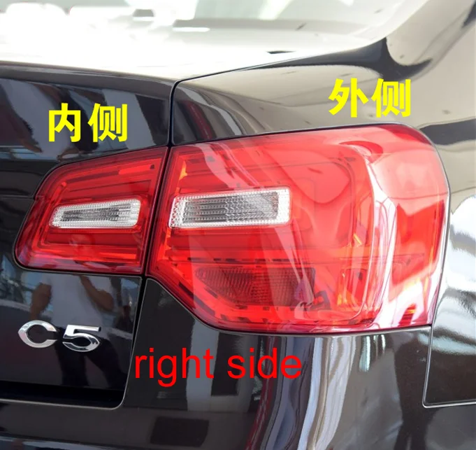 1 шт для Dongfeng Citroen C5 2013- хвост светильник в сборе задний габаритный фонарь хвост lampPCS - Цвет: right side