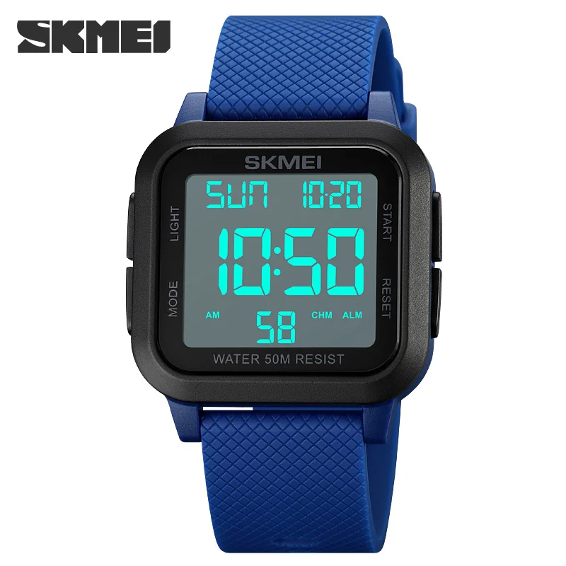Digital movement Watch Mens Stopwatch Countdown LED Light 5Bar Waterproof Wristwatch Date Clock reloj hombre SKMEI Montre Homme