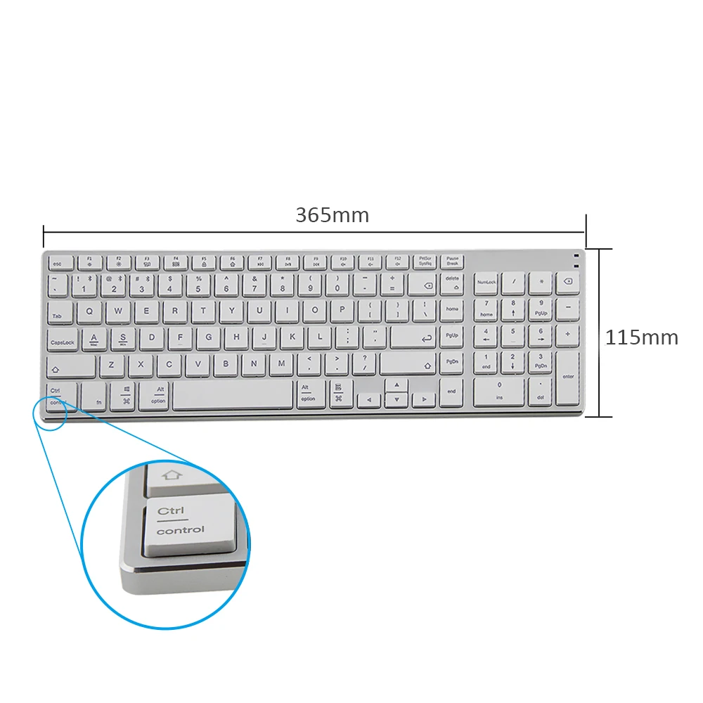 Tastiera Bluetooth Wireless Ricaricabile Per Apple Ipad Iphone Macbook Android Windows Pc Desktop Laptop Tabelt Keyboard