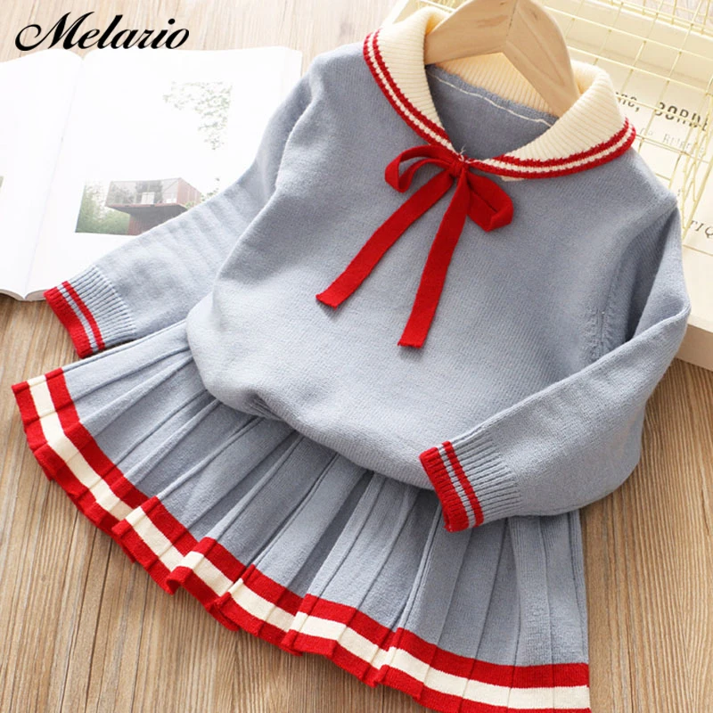 Платья для девочек с бантом; сезон осень-зима; шерстяной вязаный свитер для девочек; вечерние платья для девочек на свадьбу; Одежда для маленьких девочек; плиссированное платье