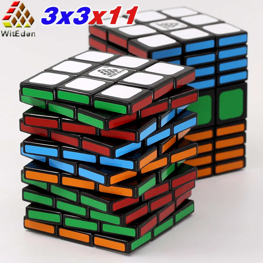Magic cube puzzle WitEden cube 3x3x11 magic puzzles WE 3*3*11 stickers professional educational tiwsty twist toys game cubes