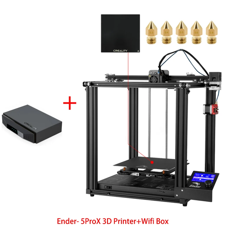 Creality Ender-5 Pro FDM 3D Printer with Silent Mainboard 2 Y-axis DIY 3D Printing Build Volume 220 x 220 x 300mm Extruder large 3d printer 3D Printers