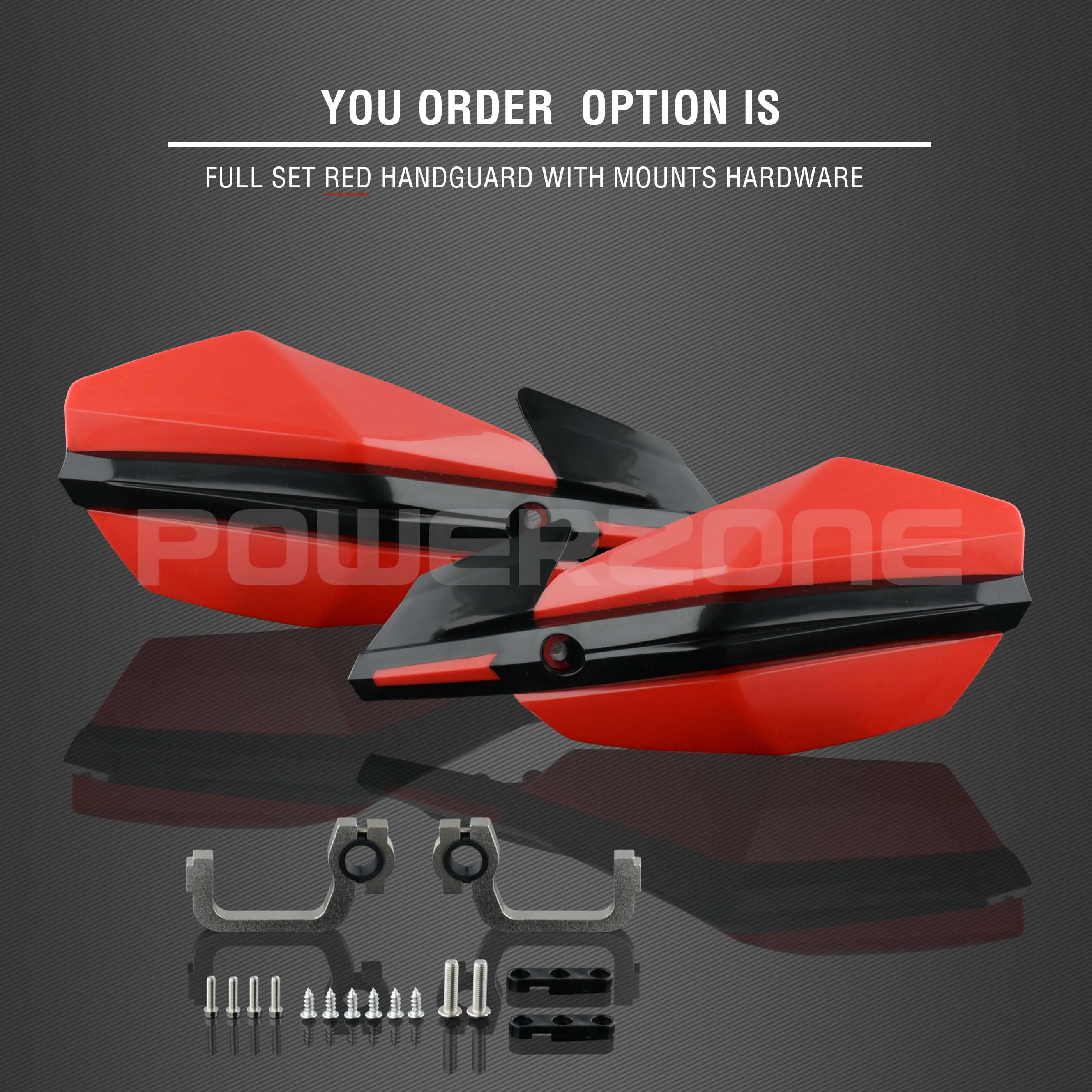 Powerzone PZ-KUS рукавицы для Honda KTM ADV EXC EnduroHusqvarna TE CRF WRF DRZ KLX Мотоцикл Байк ATV руль - Цвет: Red Handshields