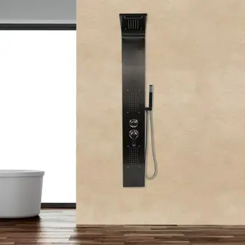 

Stainless Steel Waterfall Rain Shower Faucets Set Concealed Chrome Shower System Bathtub Shower Mixer Faucet Tap Shower HWC