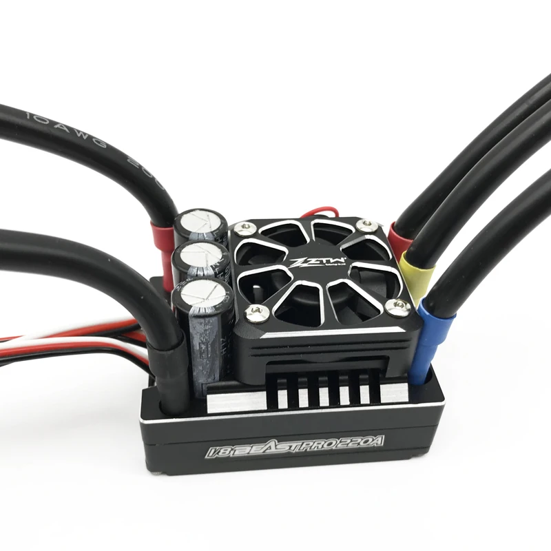 ZTW 1:8 Beast PRO SS 220A Turbo 6 в/7 4 В Регулируемый 8A BEC бесщеточный ESC водонепроницаемый