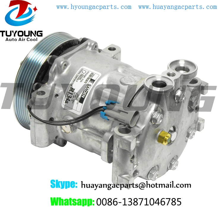 SD7H15 автомобильный компрессор кондиционера для Chevrolet C1500 Suburban 6.5L 5.7L Sanden 4406 3003646