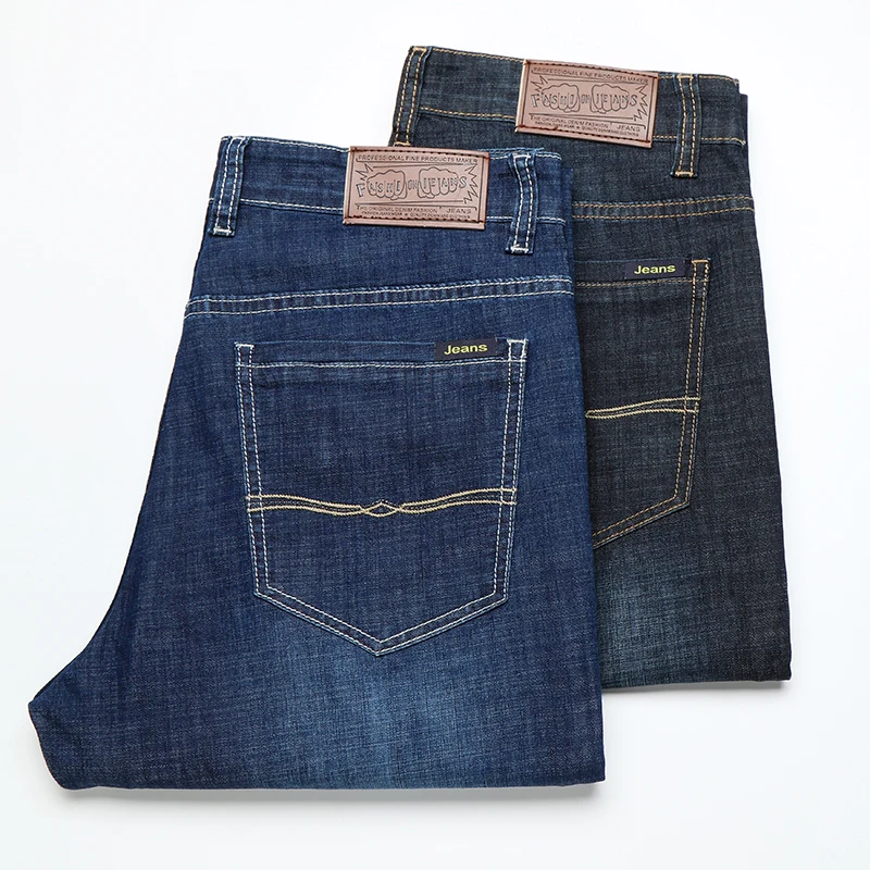

Jeans Men Male Jean Homme Men'S Classic Biker Pants Leisure Business Denim Hombre Distressed Blue Black Calcas Masculina Stretch