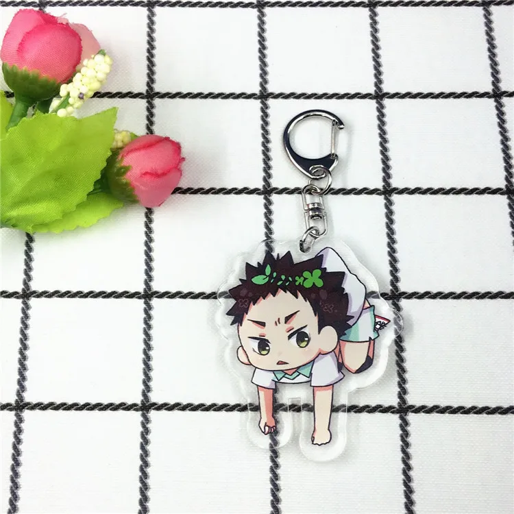 plus size cosplay Haikyuu Season 4 Keychain Hinata Shouyo Tobio Kageyama Kozume Kenma Oikawa Tooru Nishinoya Key Chain Volleyball Figure Keychain french maid outfit