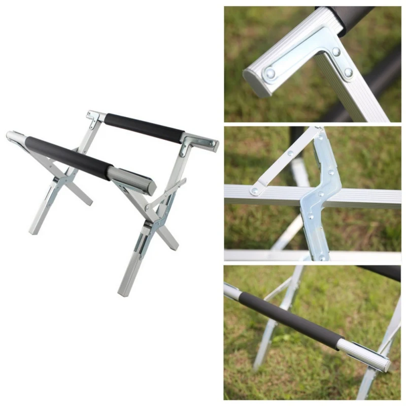 

Portable Multi-Function Aluminum Bracket Outdoor Folding Insulation Box Frame Camping Bag Foldable Shelf Freezer Cooler Stand