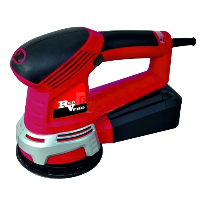 Машина шлифовальная эксцентриковая RedVerg RD-OS45-125 (Мощность 450 Вт, число оборотов 12000 об/мин, диаметр круга 125 мм, коробка, фильтр-пылесборник, шлифлист 2 шт, вес- 2 кг)
