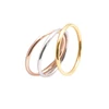 316 Stainless Steel Rounded Thin Rings Women Girls Small Circle Ring Jewelry 1.5mm Rose Gold Silver Color Size 4 5 6 7 8 9 10 11 5
