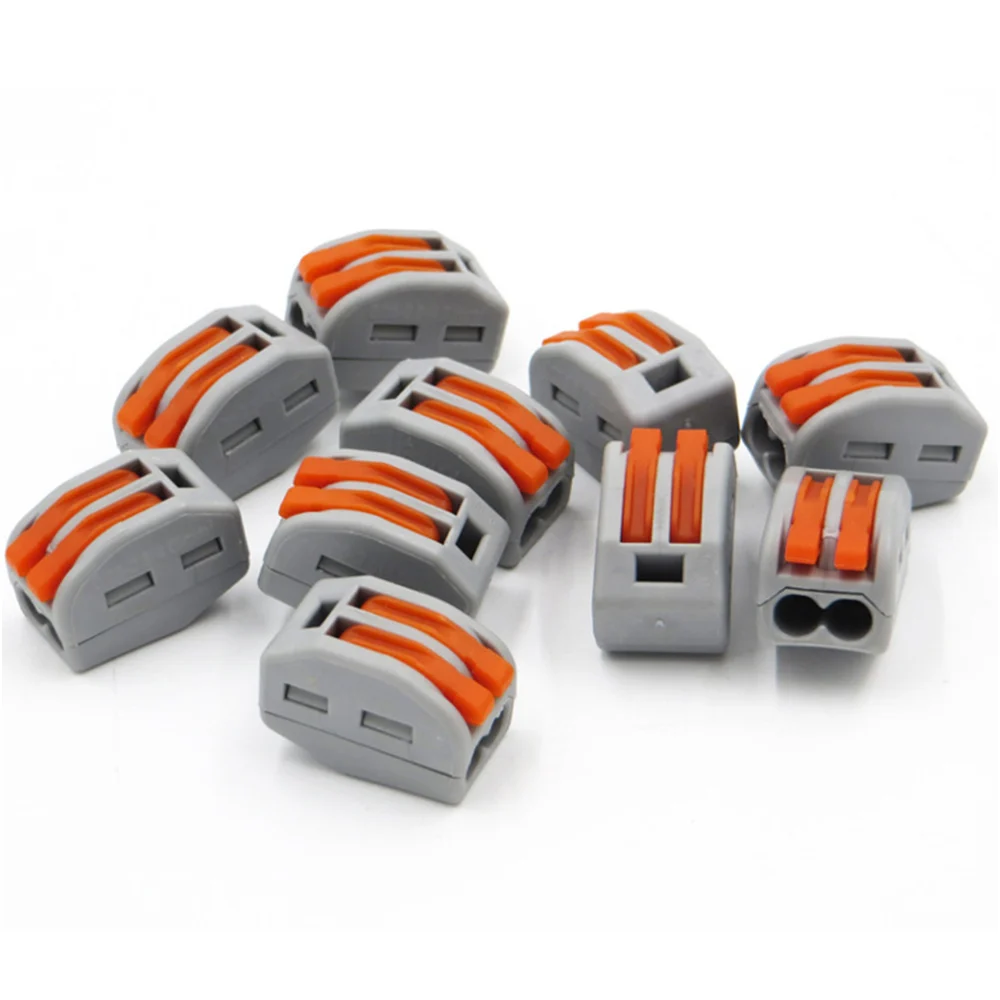 

Spring Lever Nuts Terminal Blocks Reusable ElectricCable Connectors w/Case