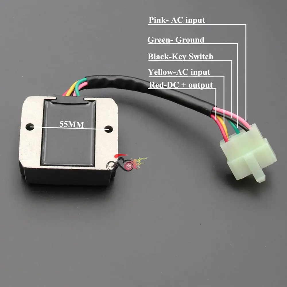 4Wire Full Wave Motorcycle Regulator Rectifier 12V DC Bike Quad