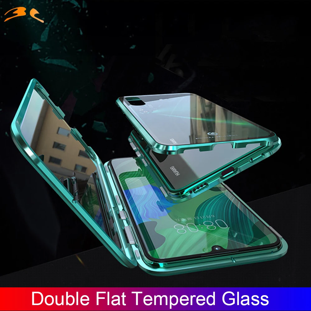 

360 Full Coverage Tempered Glass case Magnetic Adsorption case for HuaWei P30 P30lite P20 Nova4 Nova 4E Nova5 Nova 5pro