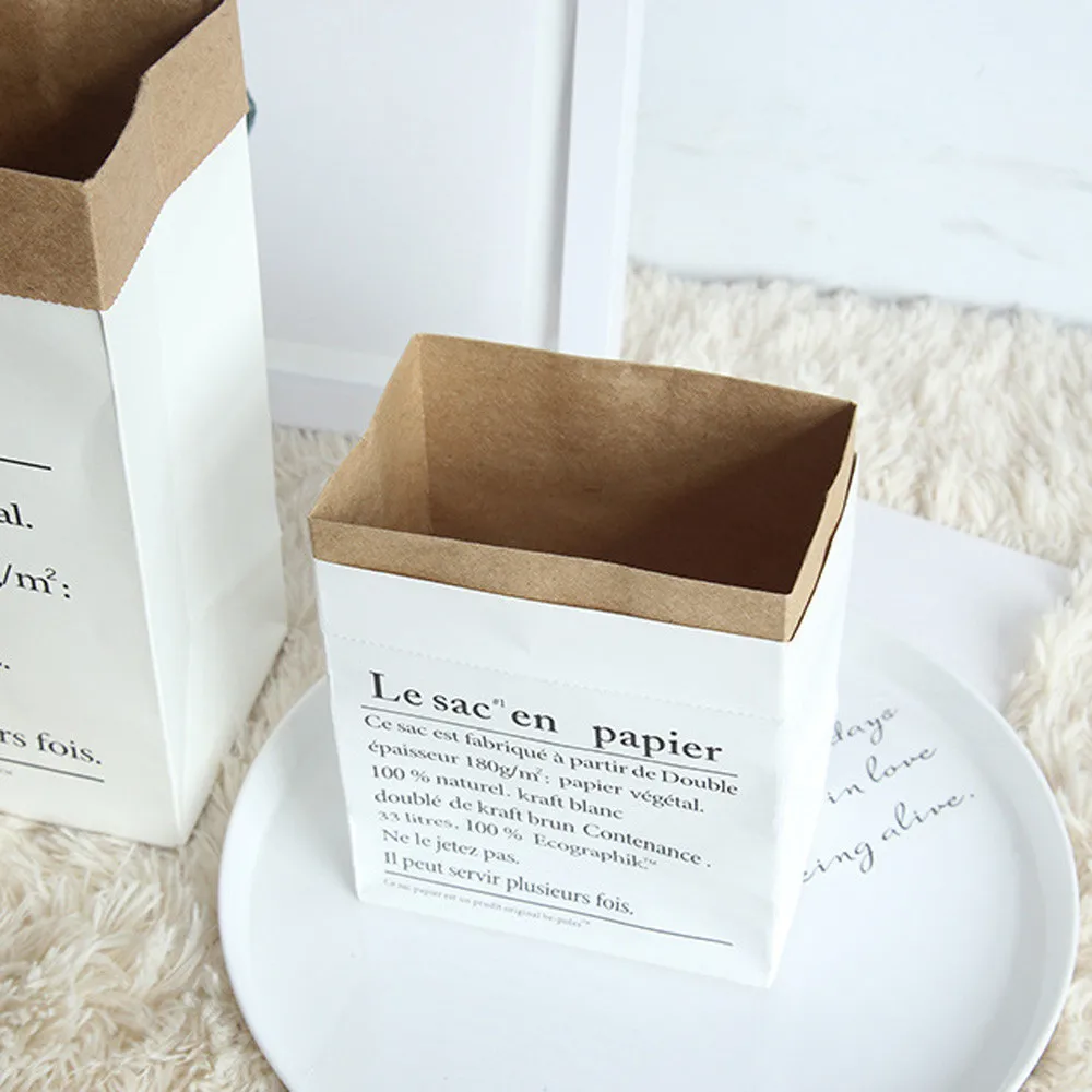 2019 новый милый мешок для хранения крафт бумаги стирки детские игрушки фрукты