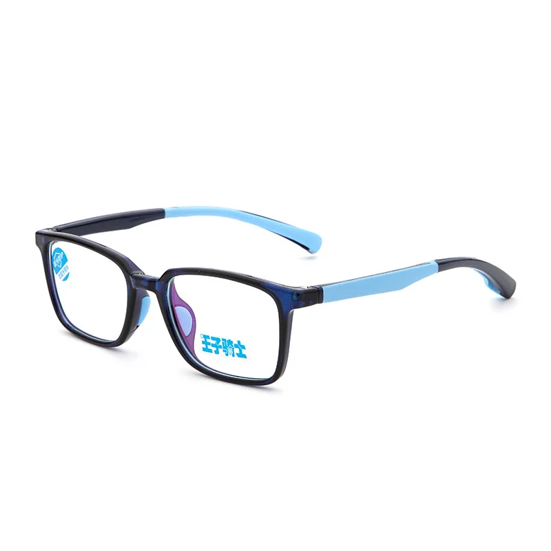 Анти-синий TR90 пластиковые титановые очки для детей, детские очки, силиконовая оправа, резиновая рамка для кошек, животных, безопасная небьющаяся близорукость - Цвет оправы: C3