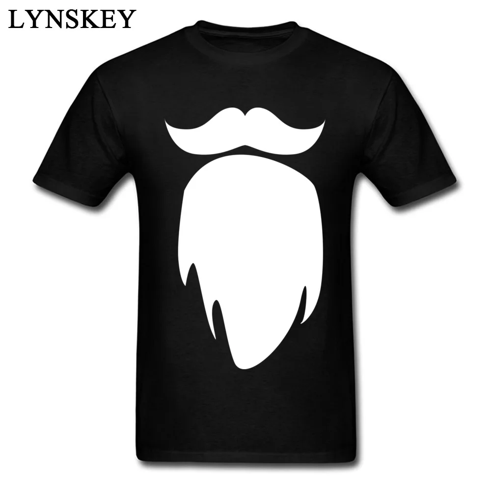 Funny Christmas T-shirt Santa Beard Printed Male Simple Style Tee Shirt Men Pure Cotton Tops Crew Neck Plus Size |