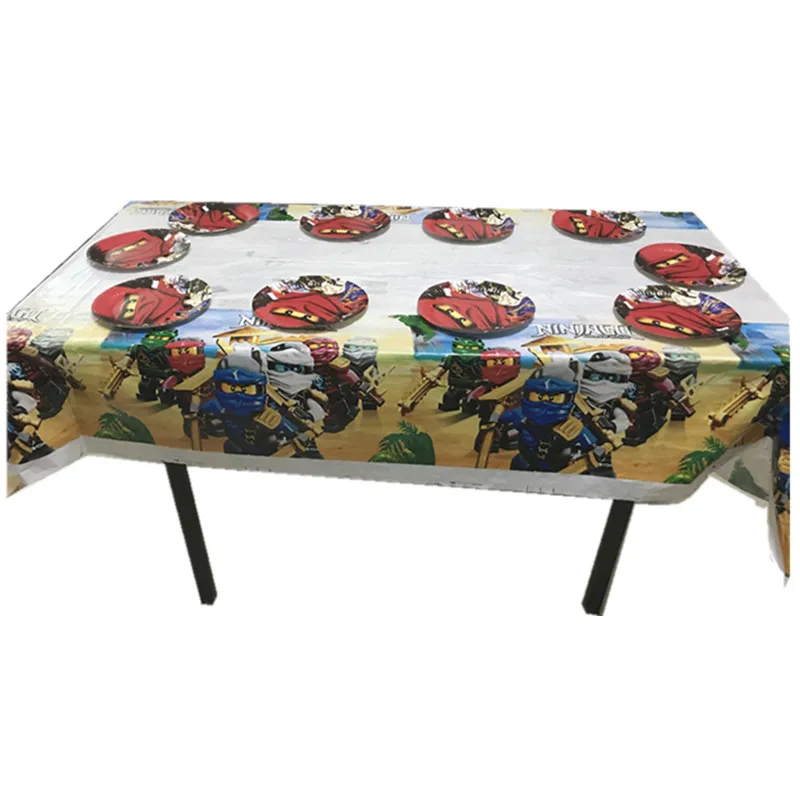 

wholesale 1pcs 108cm*180cm Legoing Ninjagoing table cloth party supplies kids birthday party festival decoration birthday party
