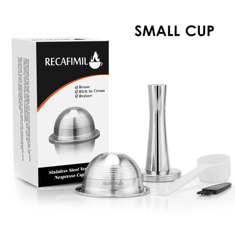 Нержавеющая сталь многоразовые капсулы Nespresso Vertuo Refillabel Vertuoline капсулы кофе фильтр