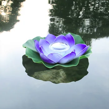 

28CM Solar Outdoor Floating Lotus Light Pool Pond Garden Water Flower LED Lamp 2V 40mA Solar Panel Polycrystalline Panel