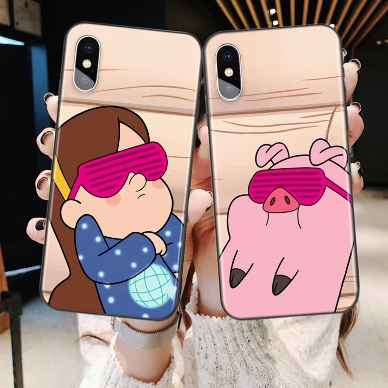 Best friend cute Shockproof Cover For Apple iPhone 12 11 SE XS XR X 7 8 6 5 S mini Plus Pro MAX 2020 Black Phone Case