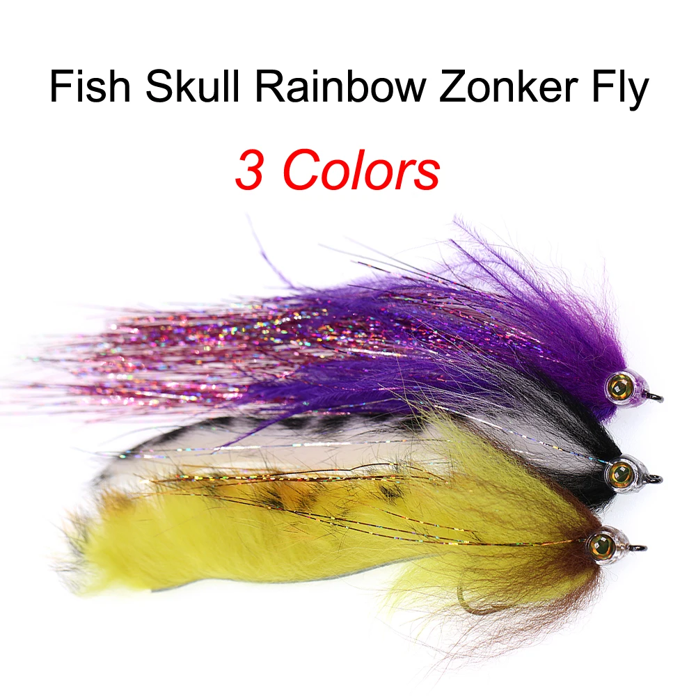 1 ST ~ 3 STUKS 1/0 # 2/0 # Zoutwater Grote Vis Vlieg Opschorting Aas Vis  Streamers Fly Muskie Snoek Bass Vissen Lokt Wit Geel Paars - AliExpress, image size:1000x1000