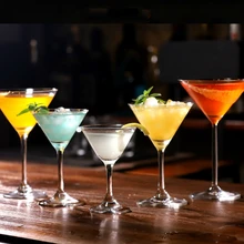 Новинка, коктейльное стекло, Европейский бытовой бокал, стакан для питья, оригинальность, бар, чашка мартини, треугольное стекло, вечерние, Verre Cocktail