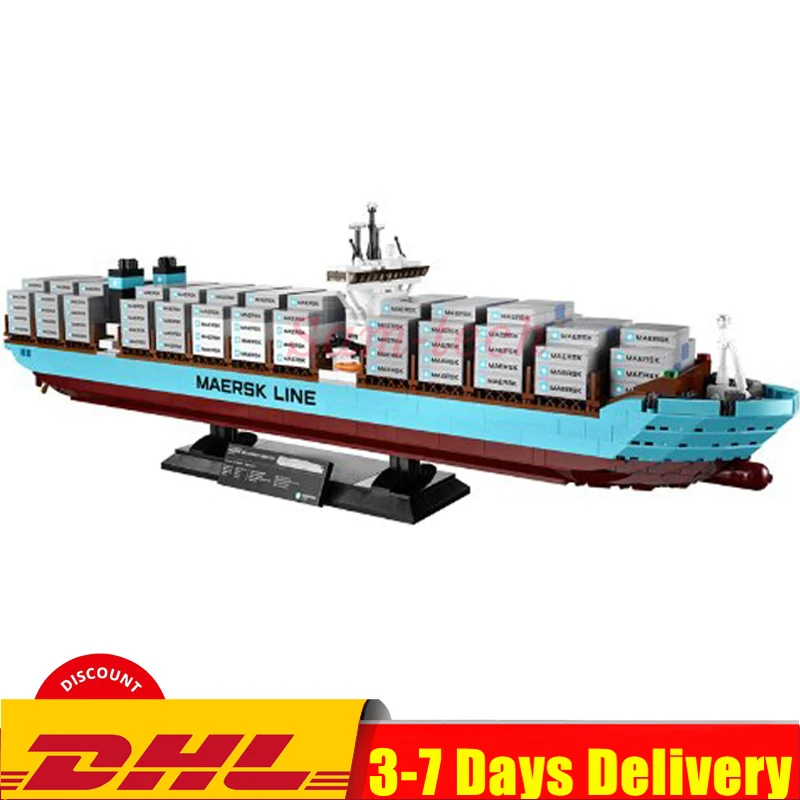 

IN Stock DHL Technic The Maersk Cargo Container Ship Set Building Blocks Bricks Model Toys Compatible Legoinglys 22002 10241