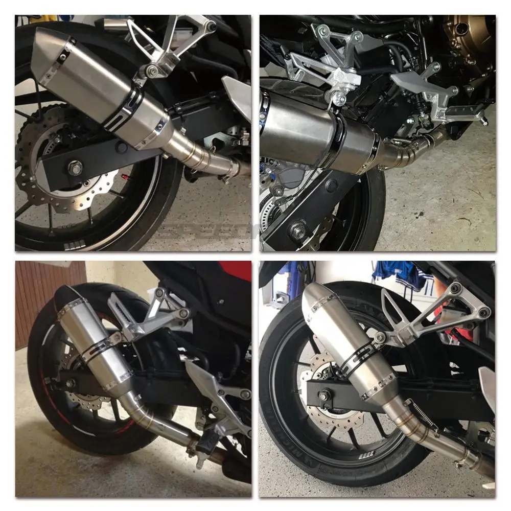 Средняя выхлопная труба мотоцикла для Honda CBR500R CB500X выхлопные системы