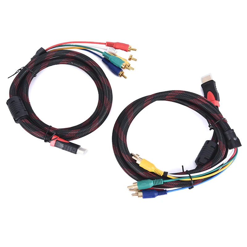 HDMI Мужской к 5 RCA RGB YPbPr Аудио AV компонент конвертер Кабель Ведущий MF