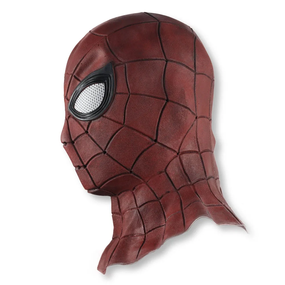 

1pc Spider Man Far From Home Mask Cosplay Superhero Spiderman Latex Masks Helmet Peter Parker Halloween Costume Props