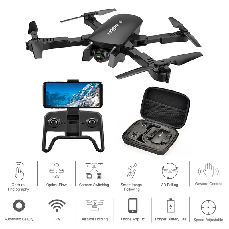 Складная рукоятка FPV Rc Квадрокоптер с широкоугольной HD камерой Дрон Режим высокой фиксации RC вертолет Dorn высота Квадрокоптер