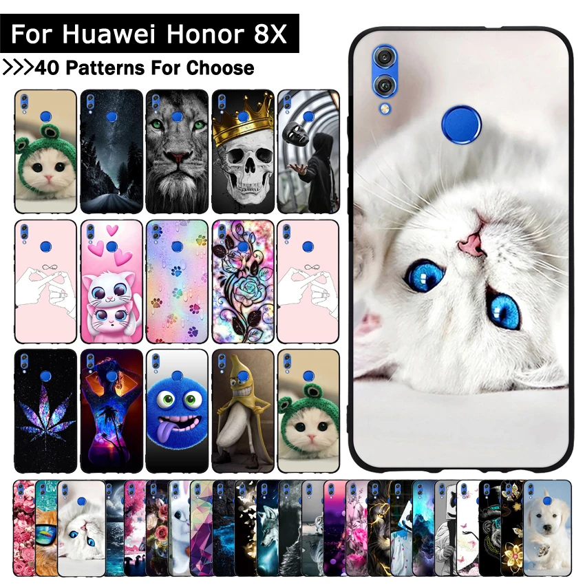 Новейший милый мультяшный ТПУ чехол для Huawei Honor 8X Ультратонкий силиконовый