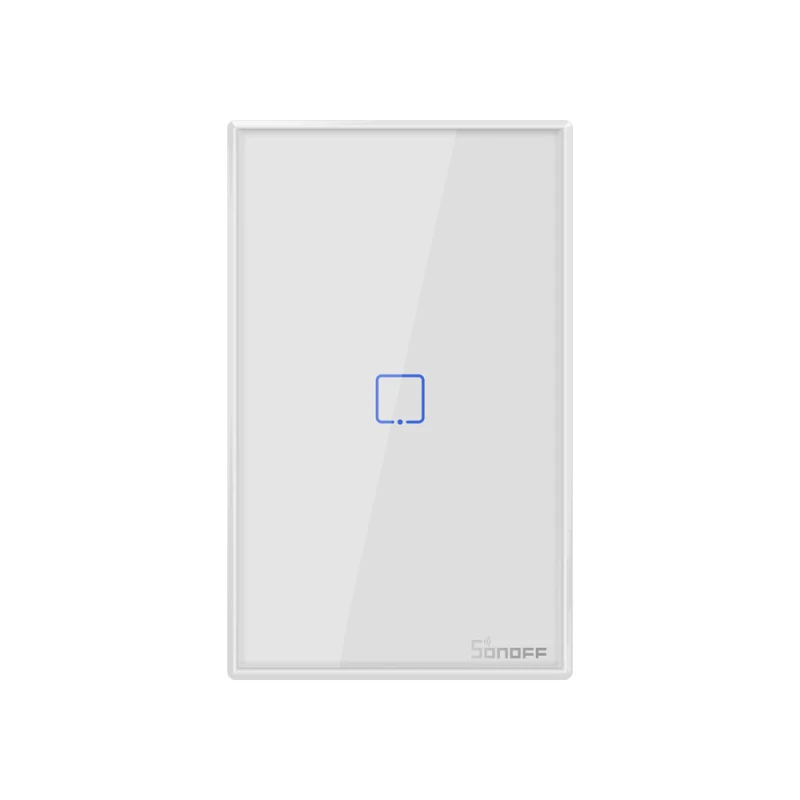 1 SONOFF T2 US TX Basic Smart Wifi сенсорный настенный выключатель света с рамкой умный дом 433 RF/Voice/APP Управление работает с Alexa - Комплект: 1
