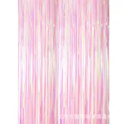 2 м длинный толстый красочная прозрачная занавеска с блестками Ленточки день рождения, вечеринка, фото съемки настенные декоративные