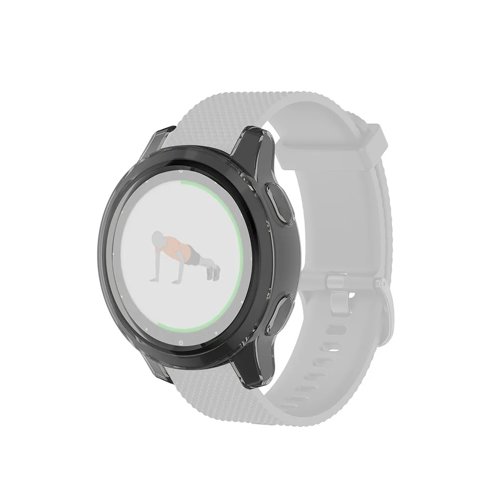 Ouhaobin чехол для Garmin vivoactive 4S, мягкий ультратонкий ТПУ защитный силиконовый Полный Чехол, аксессуары для умных браслетов
