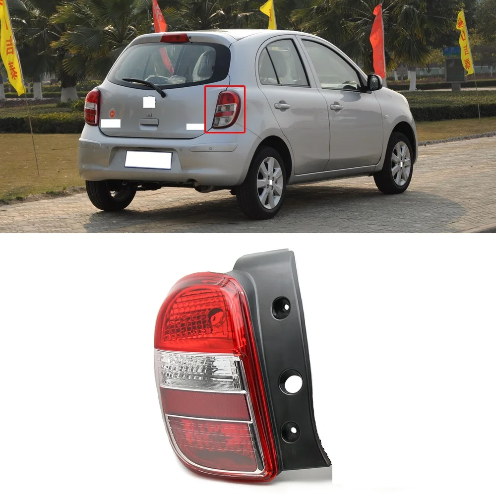 CAPQX для Nissan 10 марта 17 задний бампер фонарь стоп сигнала Хвост светильник Taillamp